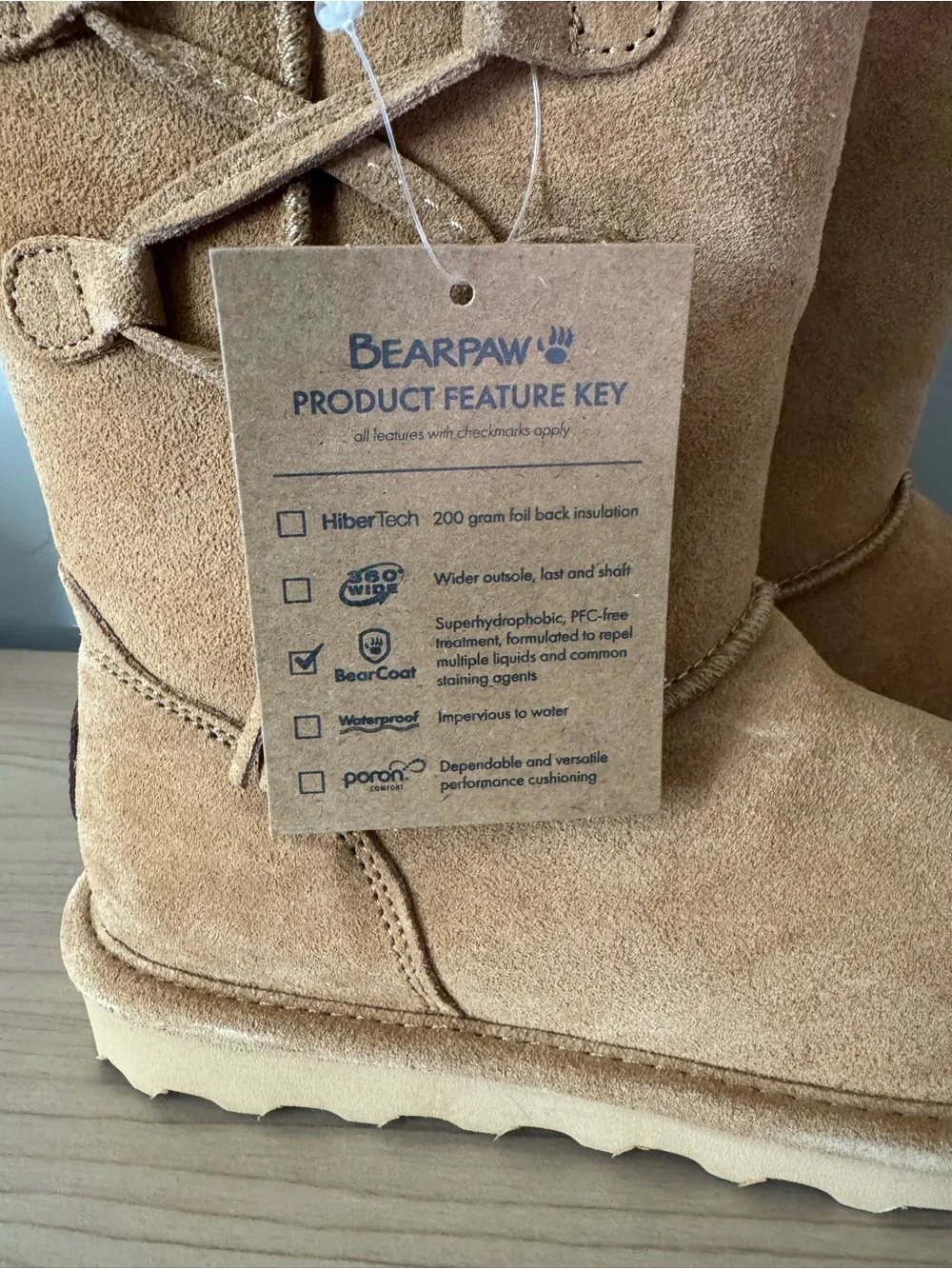 Bear Paw Women’s Tan Shearling-Lined Boots